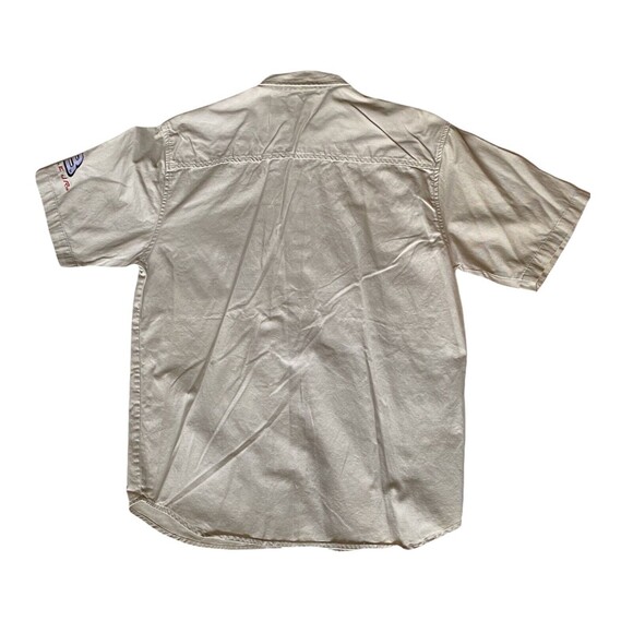 Winners Circle Men’s L Dale Earnhardt Jr #8 Button Up Shop Shirt Tan Bud Racing - Picture 8 of 8